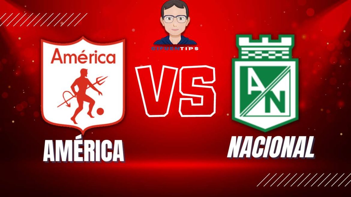 Partido de ida por los octavos de final en la Copa BetPlay 2023. Pronóstico para América de Cali vs. Atlético Nacional.