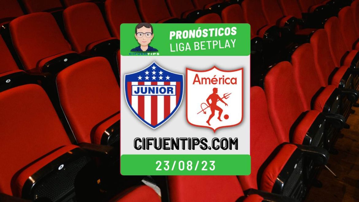 Pronóstico de la Liga BetPlay II 2023 para el juego entre Junior vs. América de Cali. Recomendaciones para sus apuestas deportivas.
